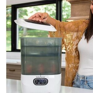 Baby Brezza Toddler Bottle and Food Steamer - White and Smoke